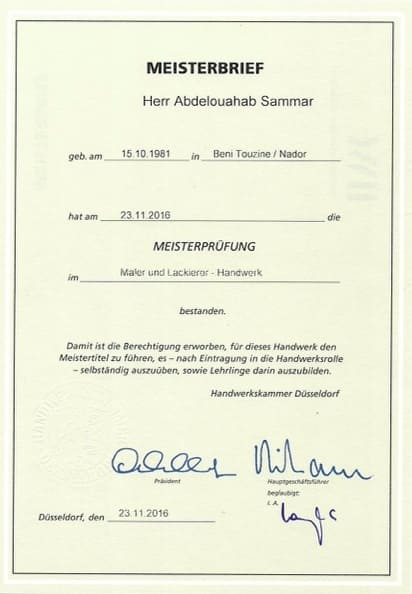 autoglaser-düsseldorf-zertifikat